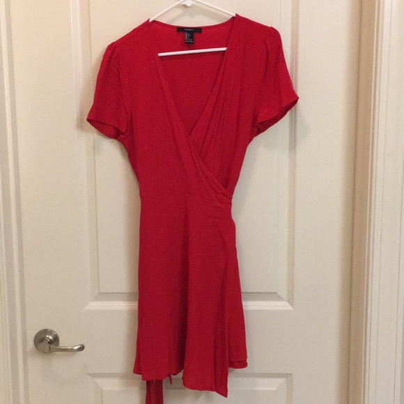Forever 21 Dresses & Skirts - Date night red wrap dress